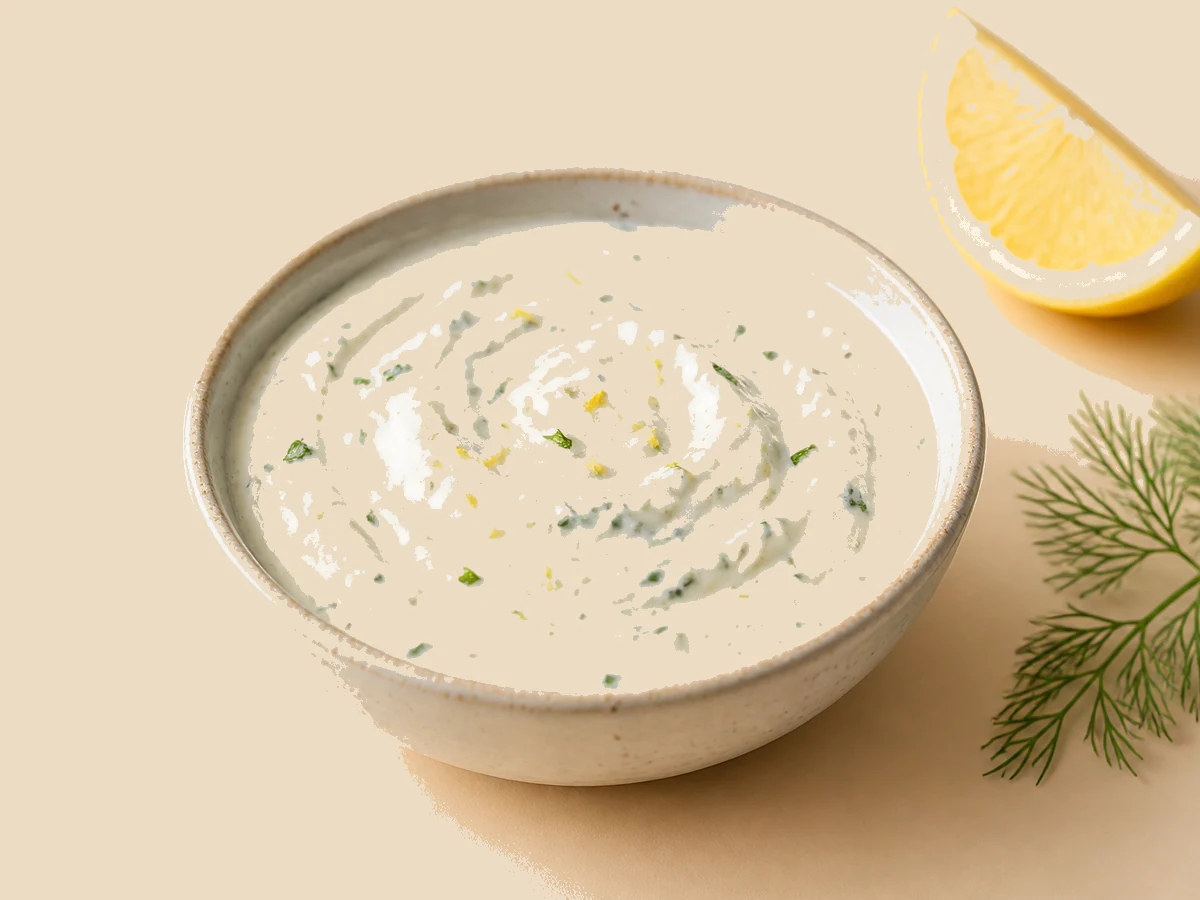 Sauce yaourt citron