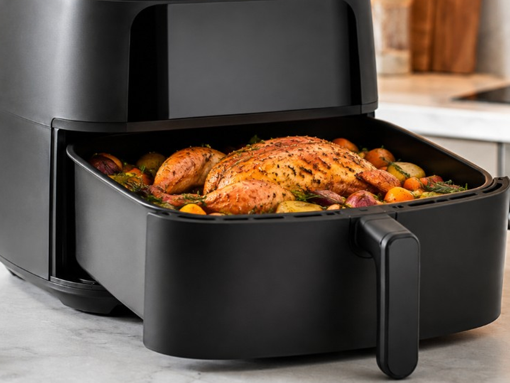 Air Fryer spacieux 5,5 L+ avec repas complet
