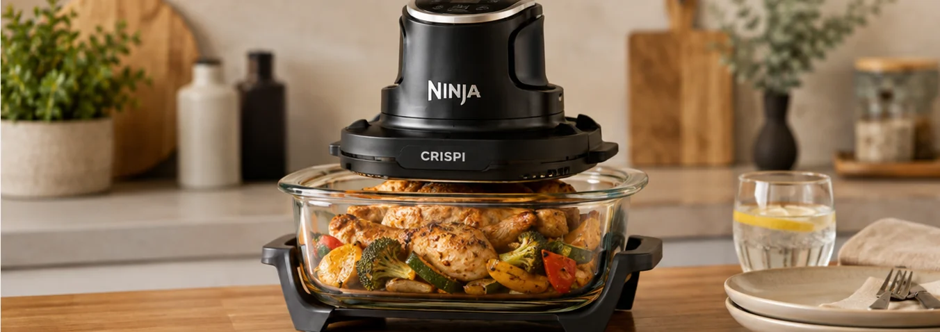Ninja Crispi avec récipient de cuisson en verre