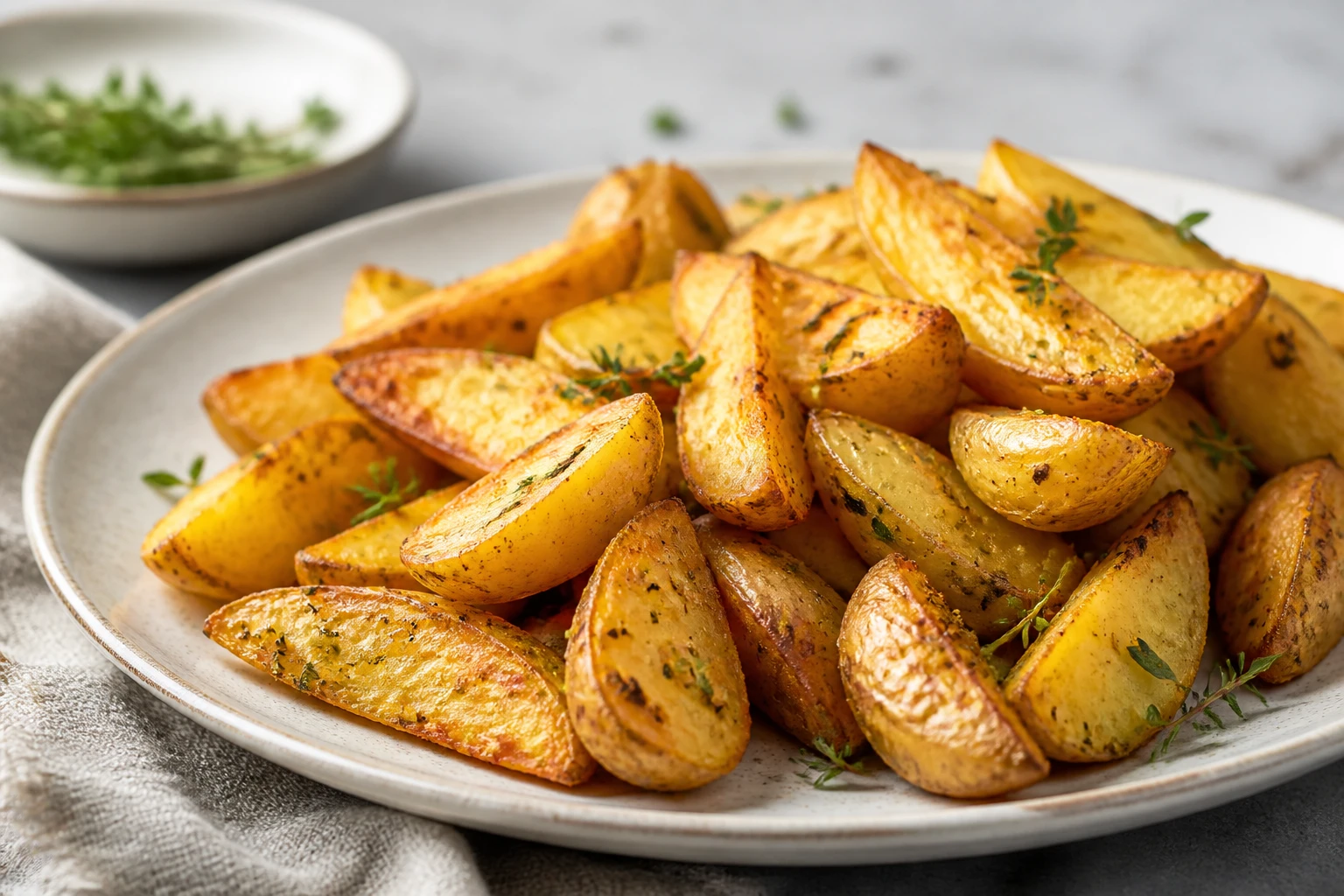 Pommes de terre présentées de trois quarts