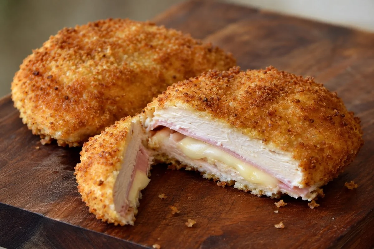 Cordon bleu cuit au four