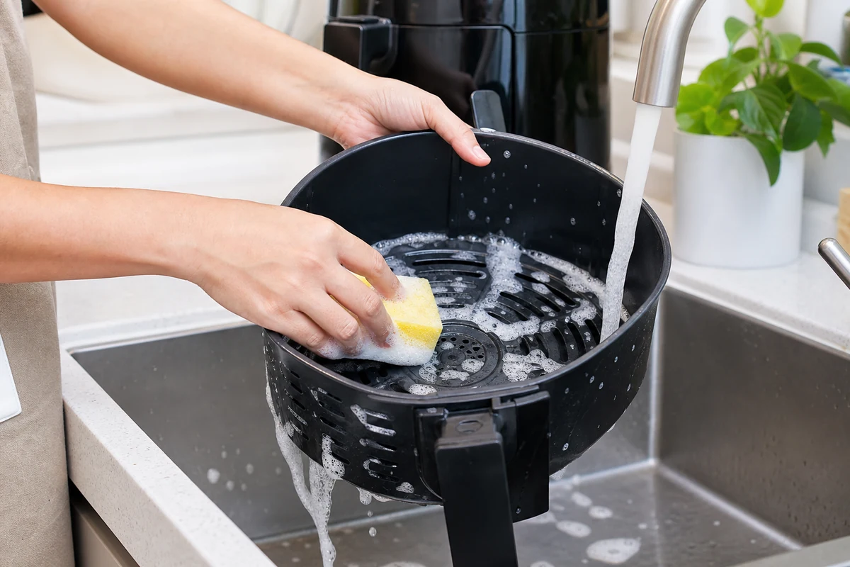 Nettoyer le panier de l'Air Fryer après utilisation